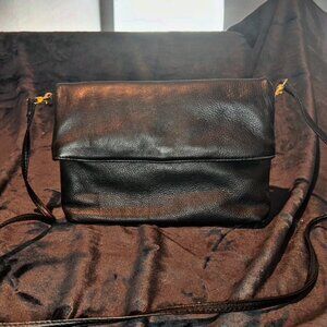 Carlo D'Santi Genuine Black Leather Bag